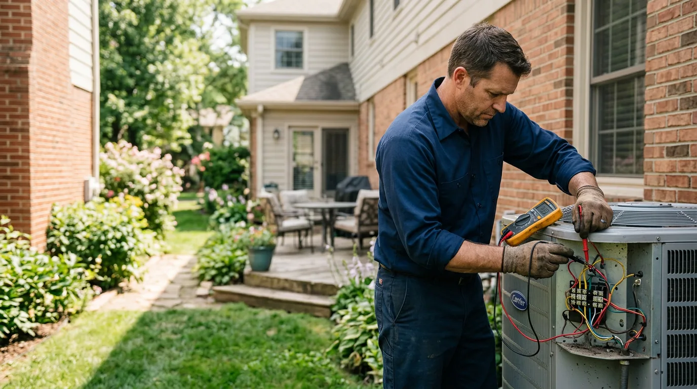 HVAC technician working near Rutland, VT